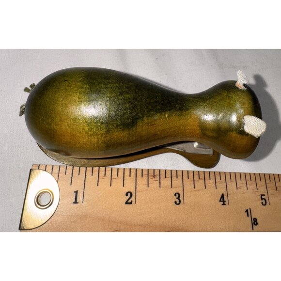 Vintage Mid Century Cat Shaped Desk Stapler Made In Japan Wood & Metal Design De - Picture 6 of 6